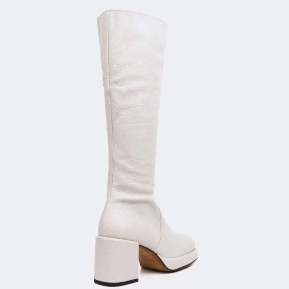 L’INTERVALLE Off White Leather Boots 41 / 10 women - Picture 3 of 16